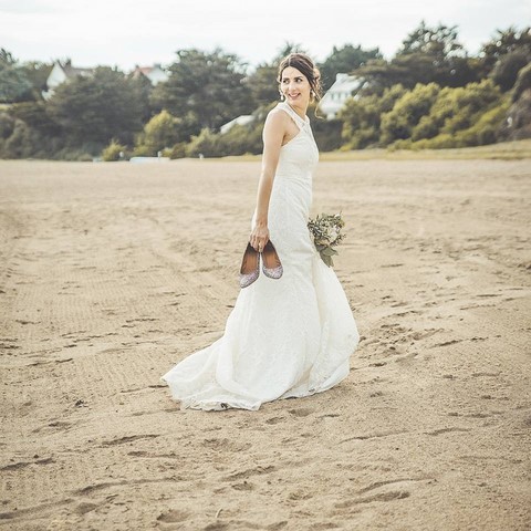 robe de mariée tulle brodé